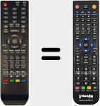 Télécommande pour remplacer LED2488 DVBT