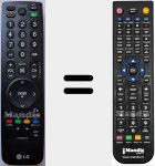 Télécommande pour remplacer AKB69680401
