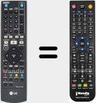 T&eacute;l&eacute;commande pour remplacer AKB72197602