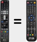 Télécommande pour remplacer AKB73015301