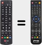 Télécommande pour remplacer AKB73715679