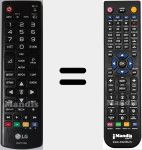 Télécommande pour remplacer AKB73715686