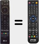 Télécommande pour remplacer MKJ40653841