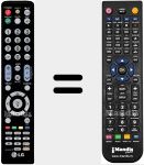 T&eacute;l&eacute;commande pour remplacer MKJ61841702