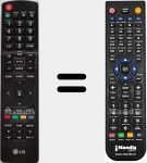 Télécommande pour remplacer AKB72915207