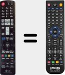 T&eacute;l&eacute;commande pour remplacer AKB72976003