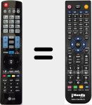 T&eacute;l&eacute;commande pour remplacer AKB73615306