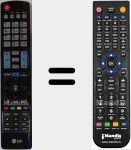 Télécommande pour remplacer AKB73615362