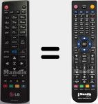 T&eacute;l&eacute;commande pour remplacer AKB73975779