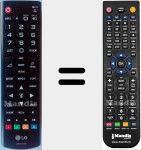 Télécommande pour remplacer AKB74475403