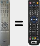 T&eacute;l&eacute;commande pour remplacer 6711R1P085D