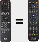 T&eacute;l&eacute;commande pour remplacer AKB36087412