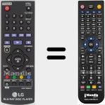 Télécommande pour remplacer AKB73896401