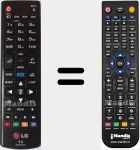 T&eacute;l&eacute;commande pour remplacer AKB73975761