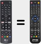 T&eacute;l&eacute;commande pour remplacer AKB75095308