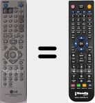 T&eacute;l&eacute;commande pour remplacer V1812P1Z (6711R1P104F)