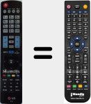 T&eacute;l&eacute;commande pour remplacer AKB73756561