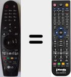 T&eacute;l&eacute;commande pour remplacer AN-MR650 (AKB74855401)