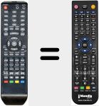 T&eacute;l&eacute;commande pour remplacer DVT1933