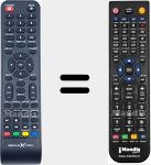 Télécommande pour remplacer 78001028N
