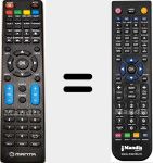 T&eacute;l&eacute;commande pour remplacer MANRC2063