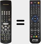 Télécommande pour remplacer RC66SR (ZK168W0010)