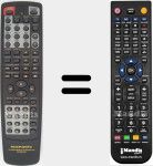 Télécommande pour remplacer RC4021SR (00MZK13CW0010)