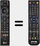 Télécommande pour remplacer MKJ40653802