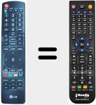 Télécommande pour remplacer MKJ61863202