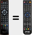 Télécommande pour remplacer SLIM19DVD