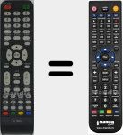 Télécommande pour remplacer MV-H004