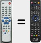 Télécommande pour remplacer XX2001RVERS2
