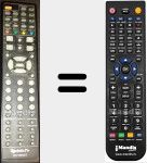 T&eacute;l&eacute;commande pour remplacer STV15DVDT