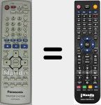 T&eacute;l&eacute;commande pour remplacer N2QAYZ000003