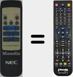 Télécommande pour remplacer NEC005