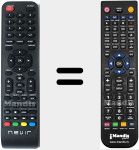 Télécommande pour remplacer NVR7409