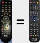 T&eacute;l&eacute;commande pour remplacer NLD1966B