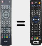 T&eacute;l&eacute;commande pour remplacer NVR7023TTG16