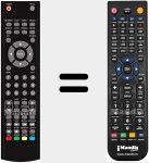 T&eacute;l&eacute;commande pour remplacer NVR7082TTGHD26