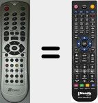 T&eacute;l&eacute;commande pour remplacer NVR-7029TT-19