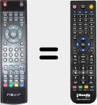 T&eacute;l&eacute;commande pour remplacer NVR5076TTG22