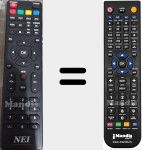 T&eacute;l&eacute;commande pour remplacer NEI001