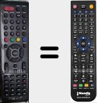 T&eacute;l&eacute;commande pour remplacer NVR7046TDTG20N