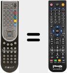 T&eacute;l&eacute;commande pour remplacer NVR750242HDN