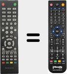 Télécommande pour remplacer NU4318S