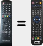 Télécommande pour remplacer ND40S3000