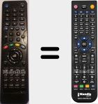 Télécommande pour remplacer Nordmende (VST-DTV)