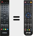 T&eacute;l&eacute;commande pour remplacer ND55KS4000