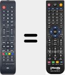 T&eacute;l&eacute;commande pour remplacer ODL50660FP-DAB