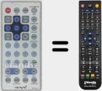 T&eacute;l&eacute;commande pour remplacer RC-6011